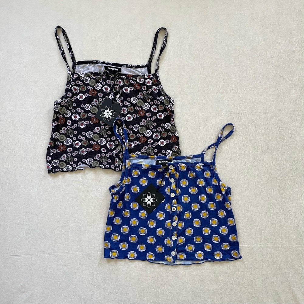 Floral Cropped Cami Bundle